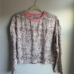 Long sleeve speckled blouse. Brand: Open edit